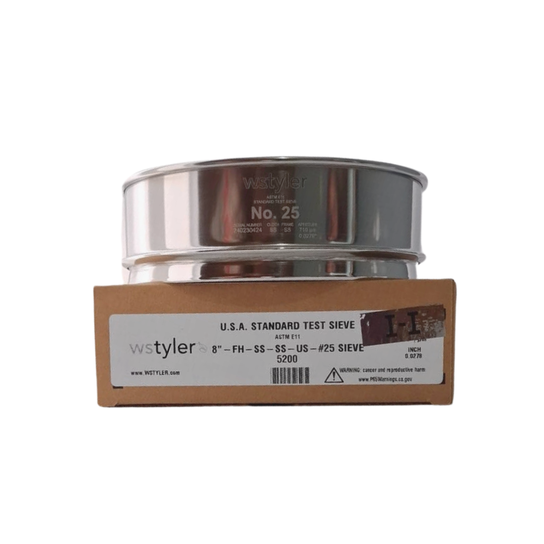 Tamiz malla 50 US STD Tyler 8" Acero Inoxidable