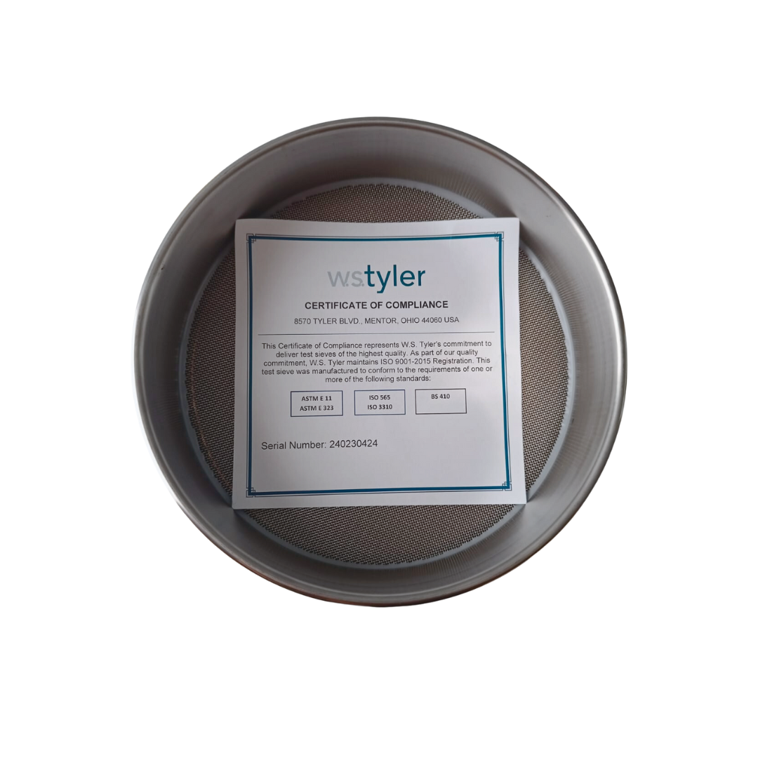 Tamiz malla 50 US STD Tyler 8" Acero Inoxidable