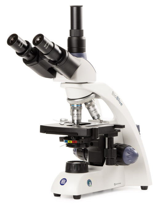 Microscopio Trinocular Euromex BioBlue, Óptica 4x-60x Dry y NeoLED™ BB.4243