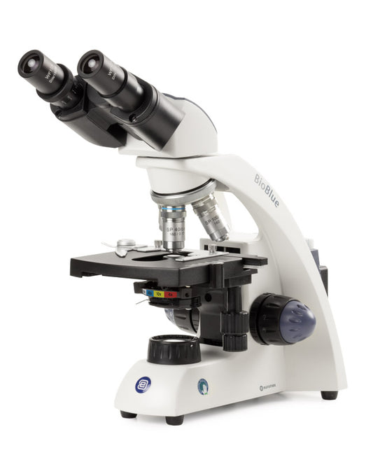 Microscopio Binocular Euromex BioBlue, 4x-100x Oil, X-Y y NeoLED™