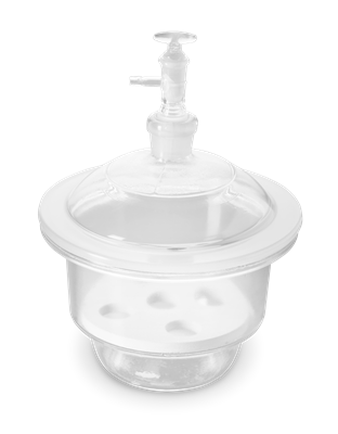 Desecador de vidrio para vacío 250mm con tapa 250.202.03