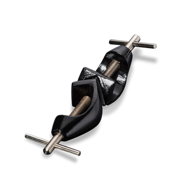Pinza doble de hierro 20 mm para soporte universal 338.303.03