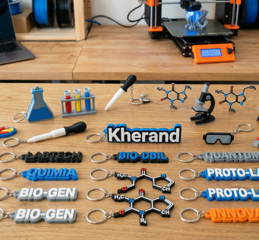 Llaveros en 3D Personalizados para tu empresa
