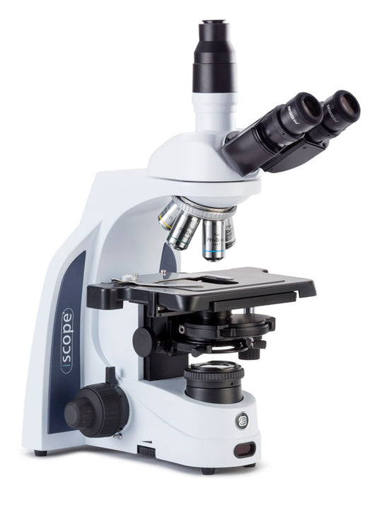 Microscopio Trinocular iScope, Contraste de Fases, Óptica IOS y Zernike IS.1153-PLPHi