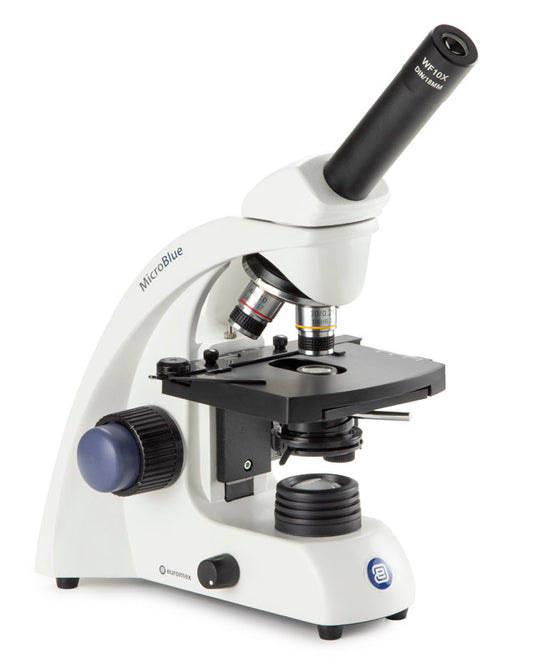 Microscopio Monocular Euromex MicroBlue, Óptica 4x-40x y LED