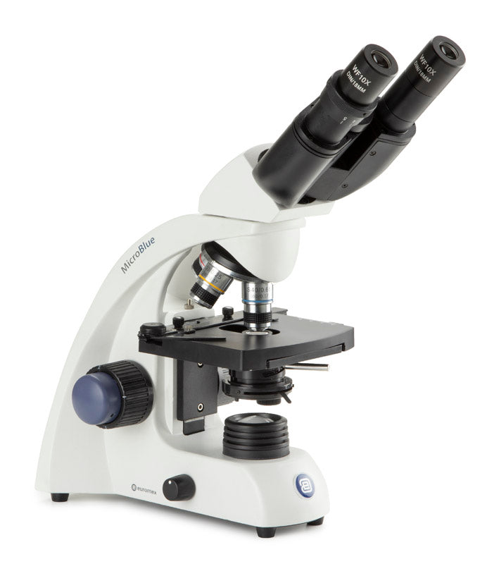 Microscopio Binocular Euromex MicroBlue, Objetivos 4x-100x Oil y LED