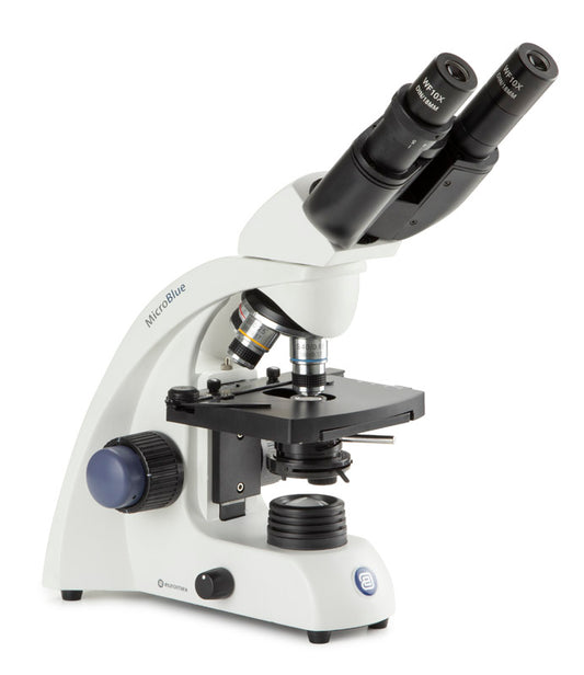 Microscopio Binocular Euromex MicroBlue, Óptica 4x-60x Dry y LED