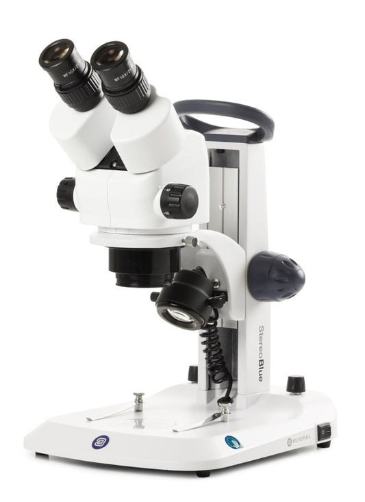 Microscopio Estereoscopio StereoBlue EVO, Zoom Extendido 5x-55x