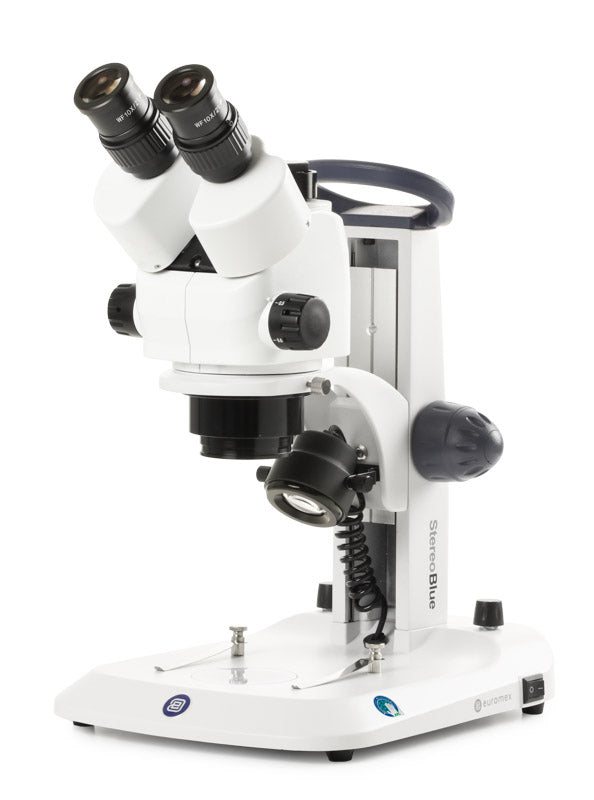 Microscopio Trinocular StereoBlue EVO, Zoom Extendido 5x-55x