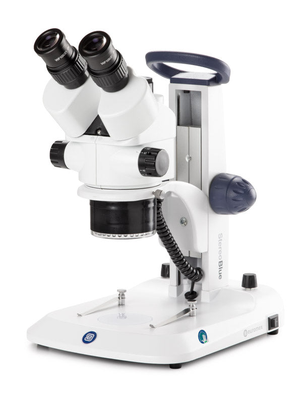 Microscopio Estereoscopio Trinocular StereoBlue Zoom, Luz Anular LED