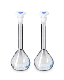 Matraz volumétrico clase B 50 ml con tapón PE preciso 129.222.04A